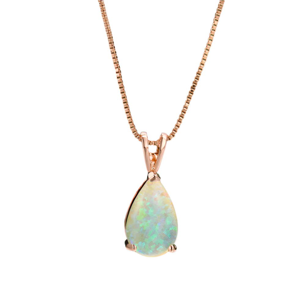 Fashion Platinum Water Drop Blue Copper Necklace