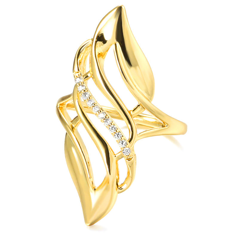 European And American Exaggerated Curve Women's Ring