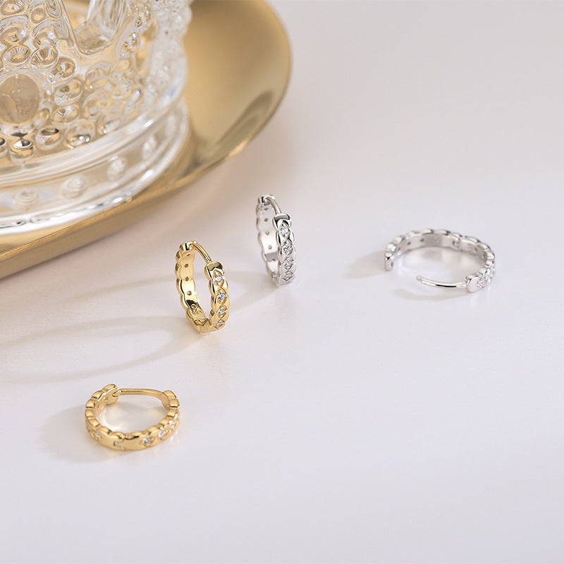 Diamond Zircon Earrings