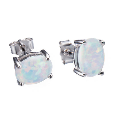 Opal Earrings Earrings With Zircon