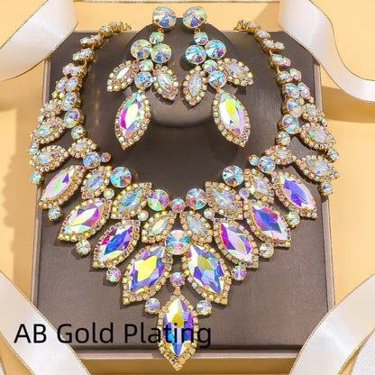Luxury Leaf Necklace Suit