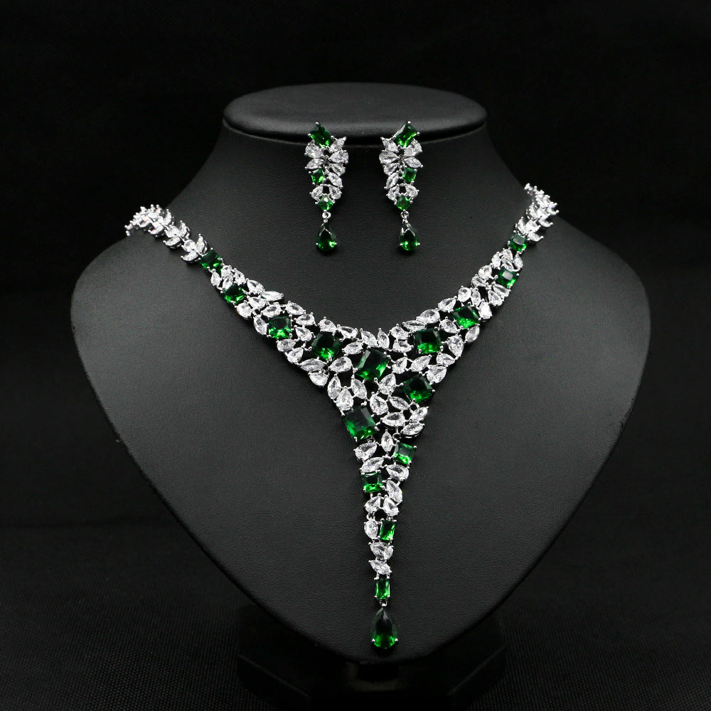 Colorful Necklace Set Luxury Jewelry Set