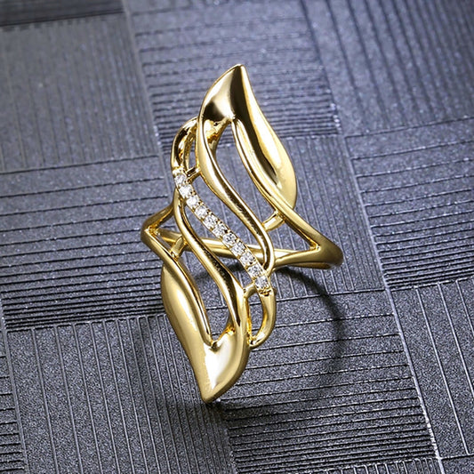 European And American Exaggerated Curve Women's Ring