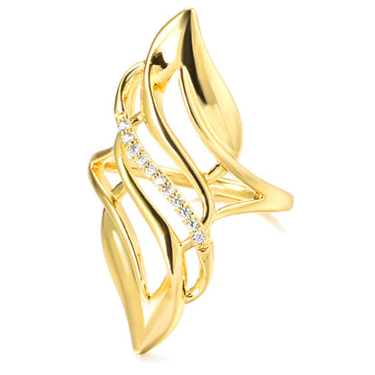 European And American Exaggerated Curve Women's Ring