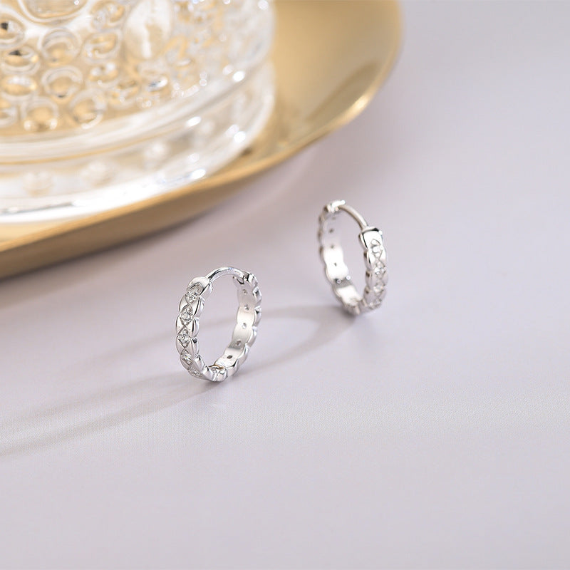 Diamond Zircon Earrings