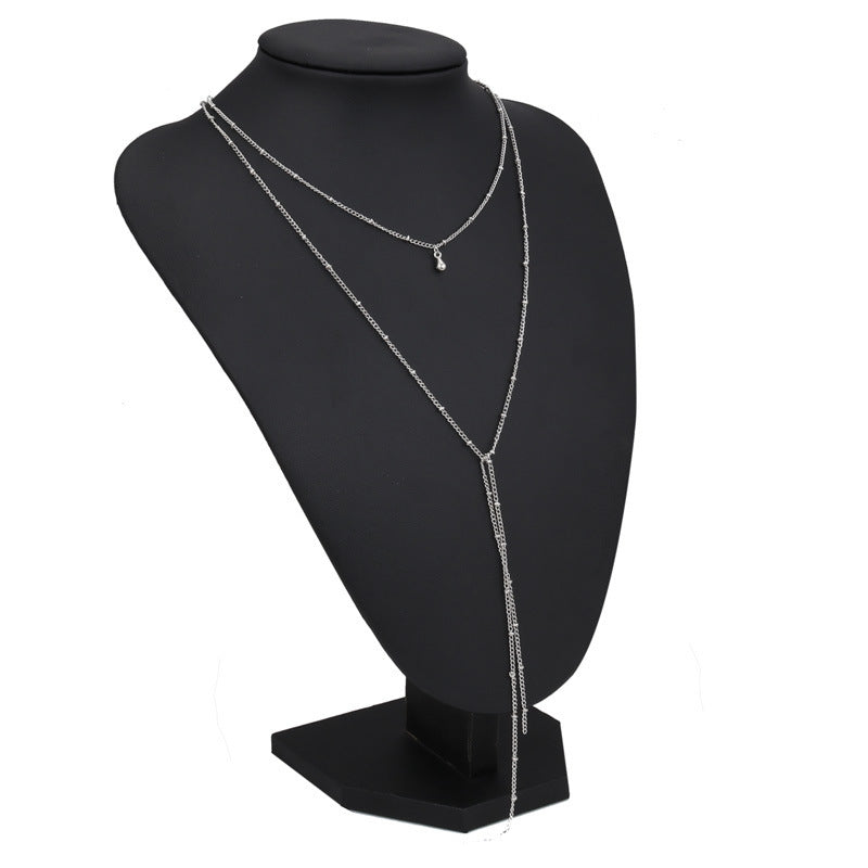Simple necklace retro gold plated necklace