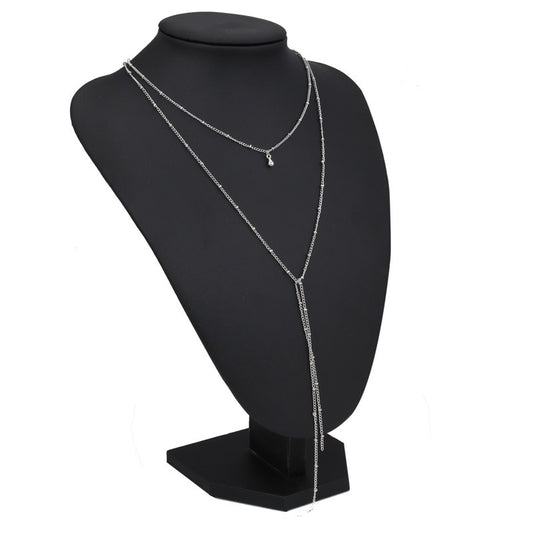 Simple necklace retro gold plated necklace