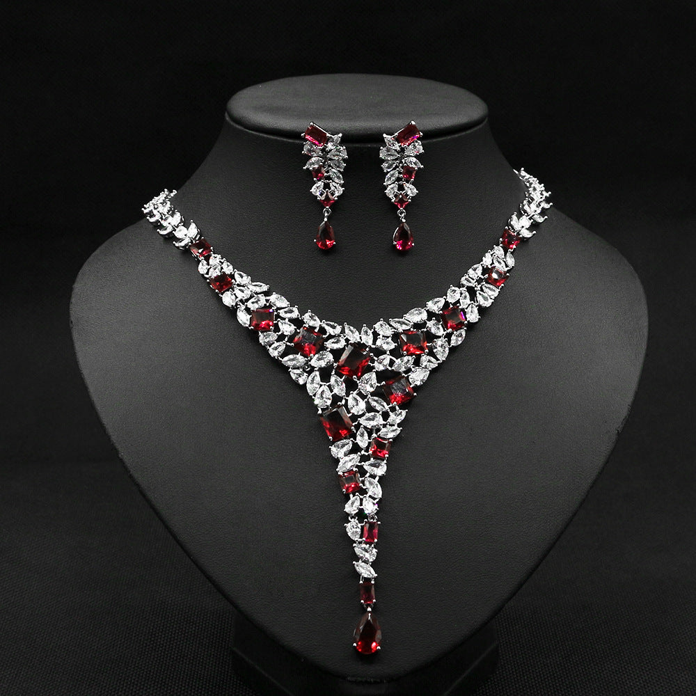 Colorful Necklace Set Luxury Jewelry Set