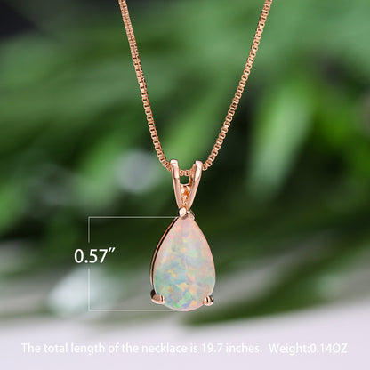 Fashion Platinum Water Drop Blue Copper Necklace